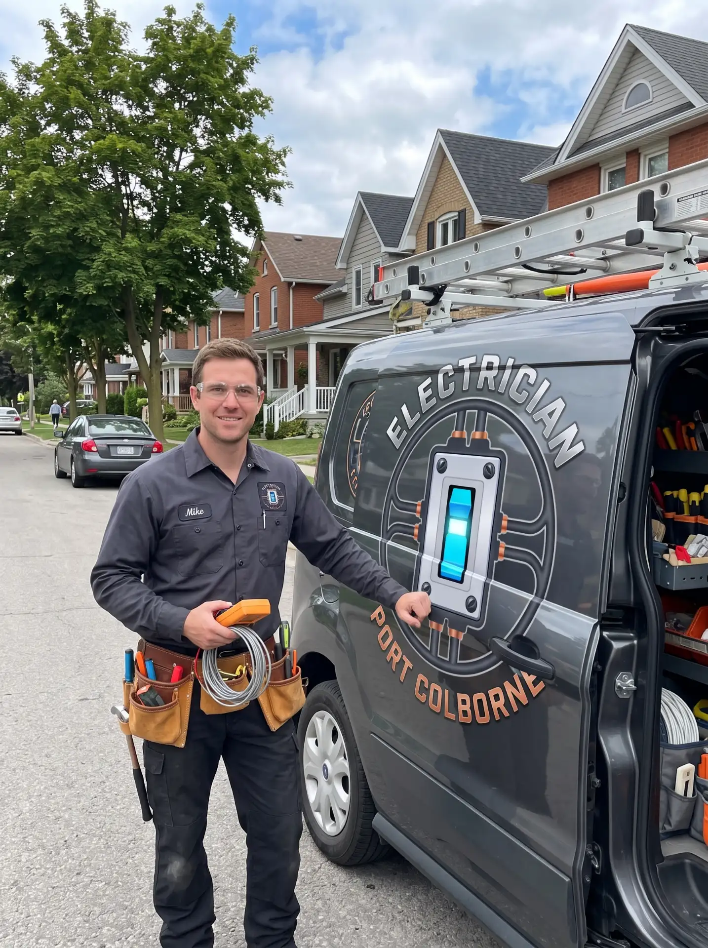 Electrician on site